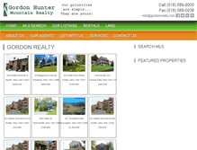 Tablet Screenshot of gordonrealty.com